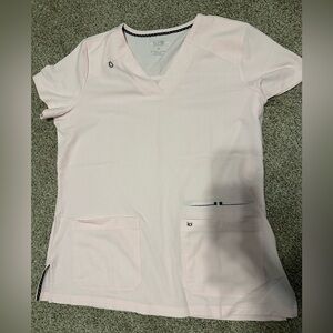 BRAND NEW Koi scrub top. Light pink color